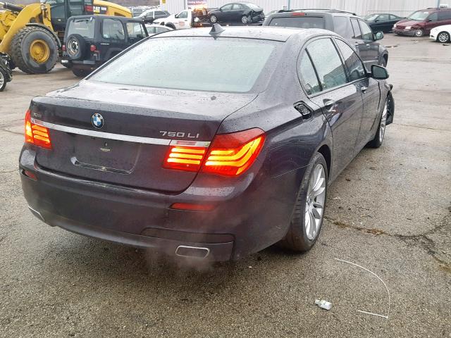 WBAYF8C50ED652993 - 2014 BMW 750 LXI BLACK photo 4