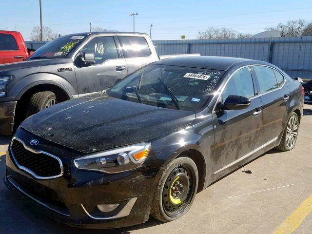 KNALN4D79F5195439 - 2015 KIA CADENZA PR BLACK photo 2