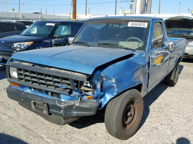 1FTCR10TXJUC95685 - 1988 FORD RANGER BLUE photo 2