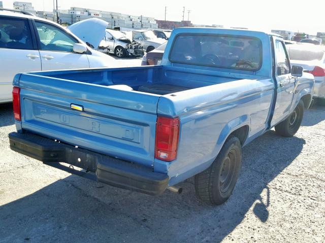 1FTCR10TXJUC95685 - 1988 FORD RANGER BLUE photo 4