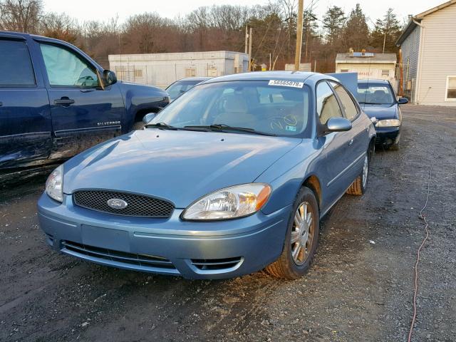 1FAFP56U35A290657 - 2005 FORD TAURUS SEL BLUE photo 2