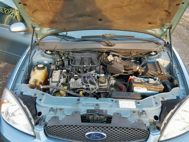 1FAFP56U35A290657 - 2005 FORD TAURUS SEL BLUE photo 7