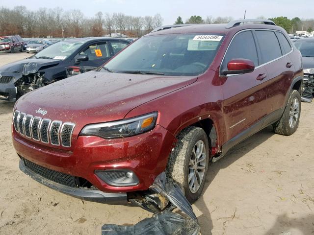 1C4PJLLB3KD197025 - 2019 JEEP CHEROKEE L RED photo 2