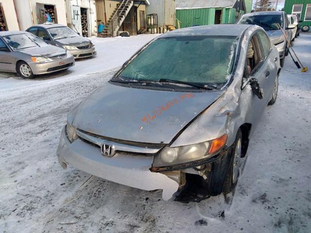 2HGFA15248H122439 - 2008 HONDA CIVIC DX SILVER photo 2