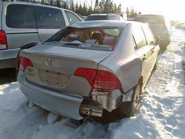 2HGFA15248H122439 - 2008 HONDA CIVIC DX SILVER photo 4