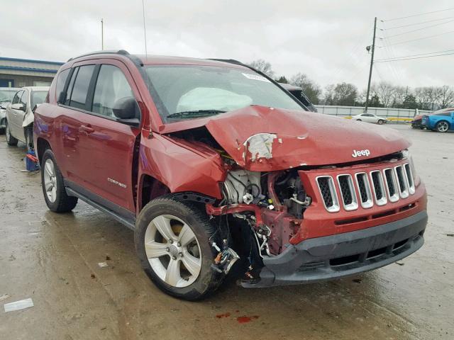 1C4NJCBB3ED666921 - 2014 JEEP COMPASS SP 栗色 照片 1