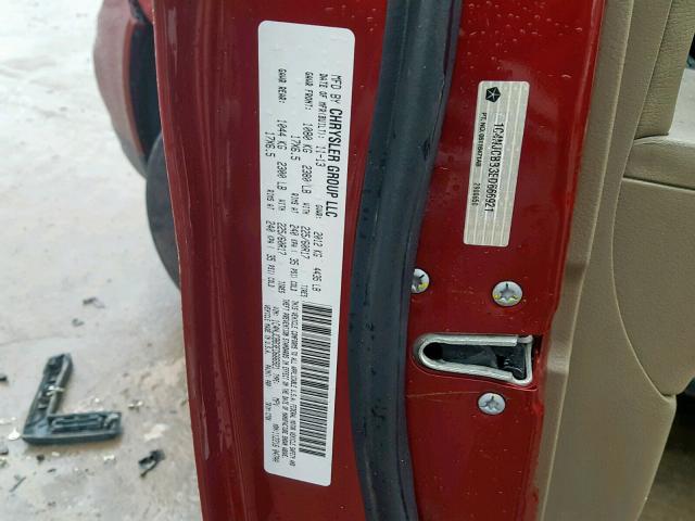 1C4NJCBB3ED666921 - 2014 JEEP COMPASS SP 栗色 照片 10