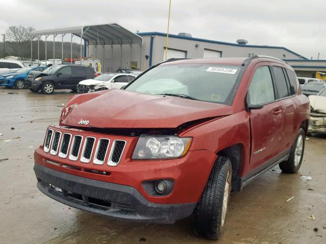 1C4NJCBB3ED666921 - 2014 JEEP COMPASS SP 栗色 照片 2