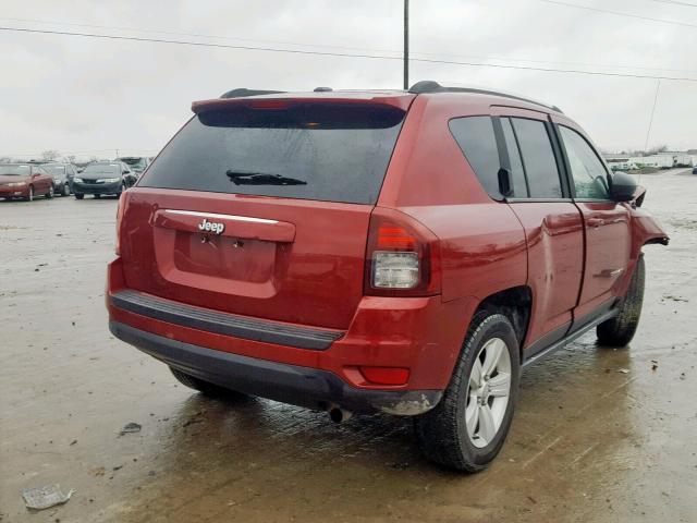 1C4NJCBB3ED666921 - 2014 JEEP COMPASS SP 栗色 照片 4