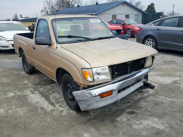 4TANL42N7YZ590746 - 2000 TOYOTA TACOMA TAN photo 1