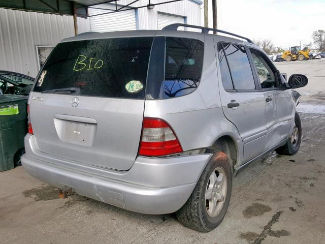 4JGAB54E3WA042727 - 1998 MERCEDES-BENZ ML 320 SILVER photo 4