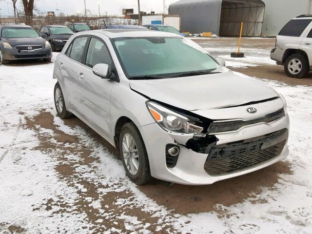 3KPA35AB7JE154447 - 2018 KIA RIO EX SILVER photo 1