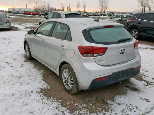 3KPA35AB7JE154447 - 2018 KIA RIO EX SILVER photo 3