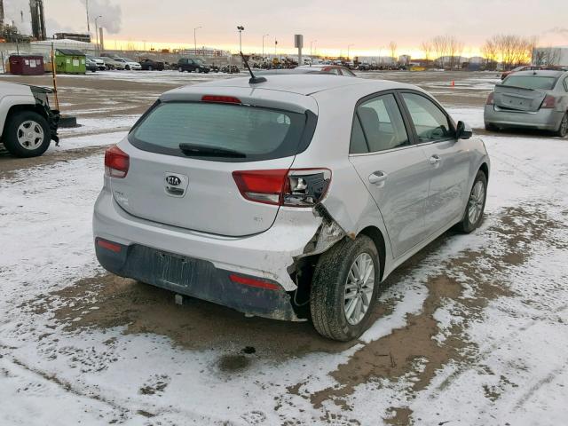 3KPA35AB7JE154447 - 2018 KIA RIO EX SILVER photo 4