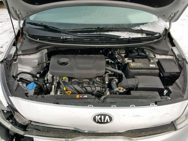 3KPA35AB7JE154447 - 2018 KIA RIO EX SILVER photo 7