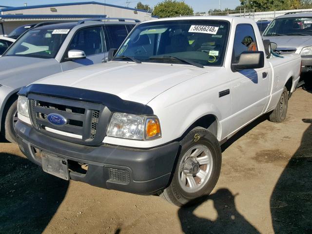 1FTYR10UX7PA05421 - 2007 FORD RANGER WHITE photo 2