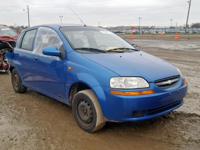 KL1TD62654B276312 - 2004 CHEVROLET AVEO BLUE photo 1