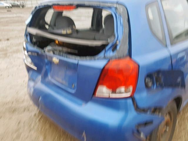 KL1TD62654B276312 - 2004 CHEVROLET AVEO BLUE photo 10