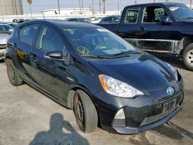 JTDKDTB3XE1568537 - 2014 TOYOTA PRIUS C BLACK photo 1