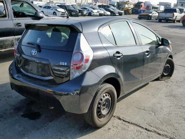 JTDKDTB3XE1568537 - 2014 TOYOTA PRIUS C BLACK photo 4