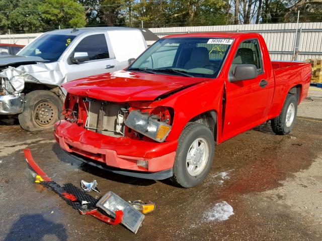 1GCCS148268308035 - 2006 CHEVROLET COLORADO RED photo 2