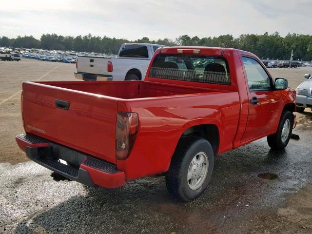 1GCCS148268308035 - 2006 CHEVROLET COLORADO RED photo 4