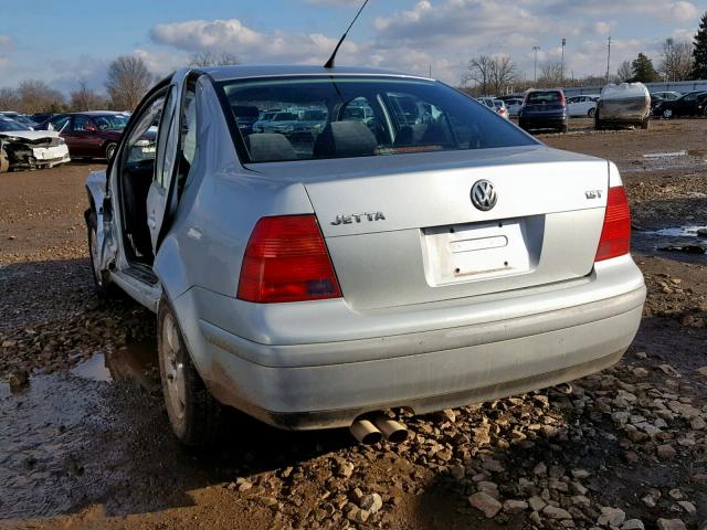 3VWSE69M93M071943 - 2003 VOLKSWAGEN JETTA GLS SILVER photo 3