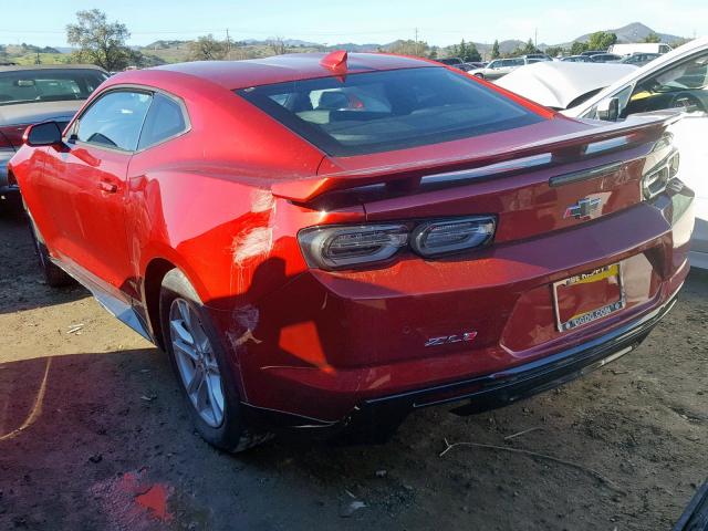 1G1FK1R68K0116513 - 2019 CHEVROLET CAMARO ZL1 RED photo 3