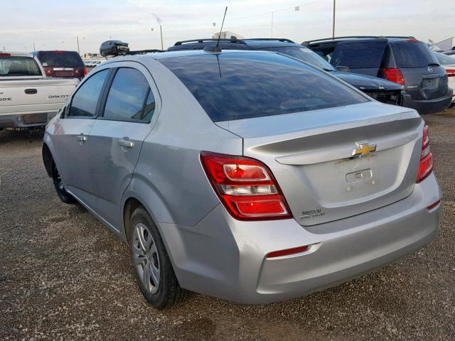 1G1JB5SH3H4159557 - 2017 CHEVROLET SONIC LS 银色 照片 3