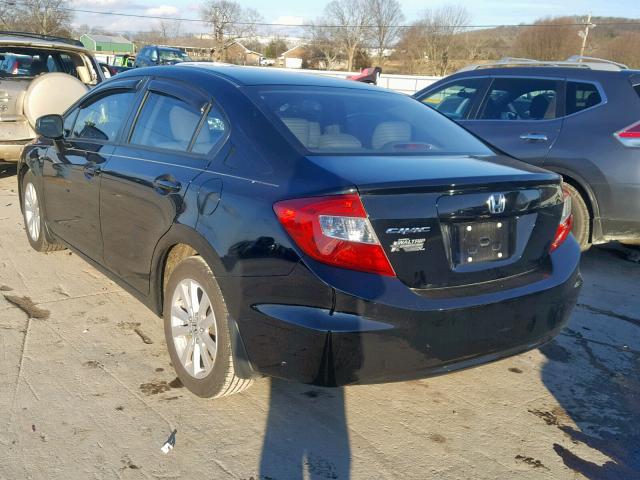 19XFB2F95CE050099 - 2012 HONDA CIVIC EXL BLACK photo 3