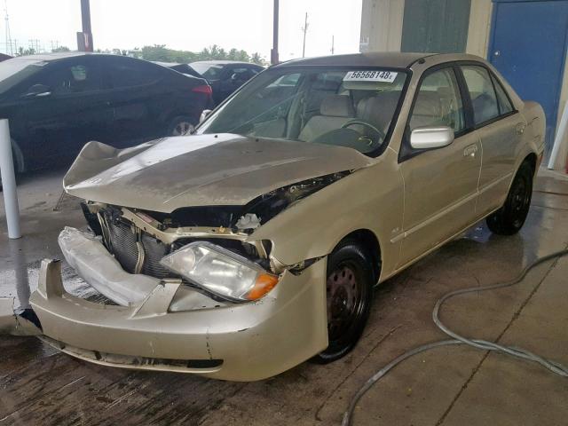 JM1BJ225921569226 - 2002 MAZDA PROTEGE DX GOLD photo 2