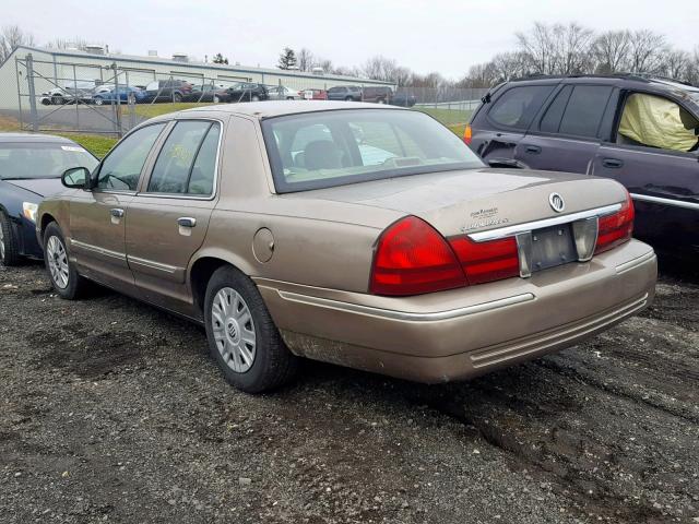 2MEFM74W14X660933 - 2004 MERCURY GRAND MARQ TAN photo 3