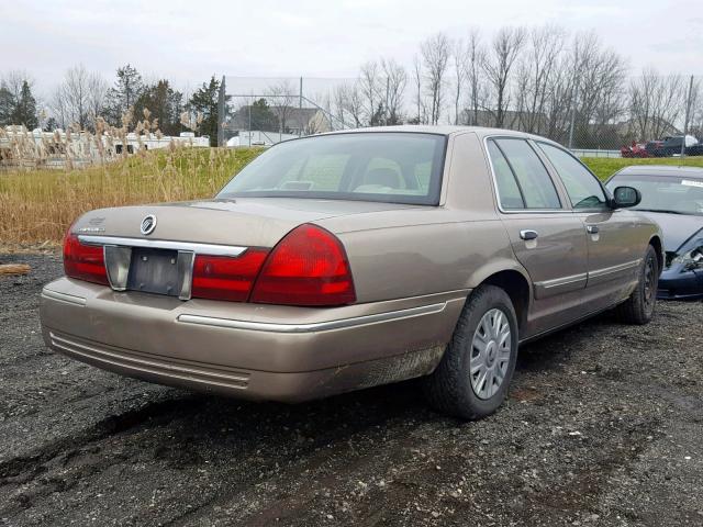 2MEFM74W14X660933 - 2004 MERCURY GRAND MARQ TAN photo 4