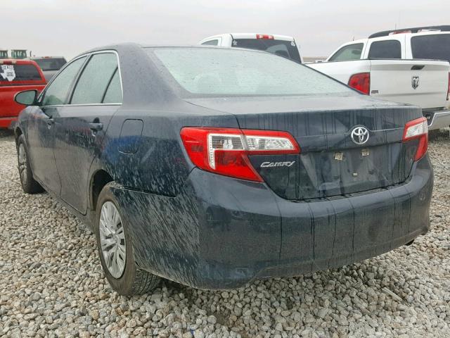 4T4BF1FK1ER441465 - 2014 TOYOTA CAMRY L BLACK photo 3