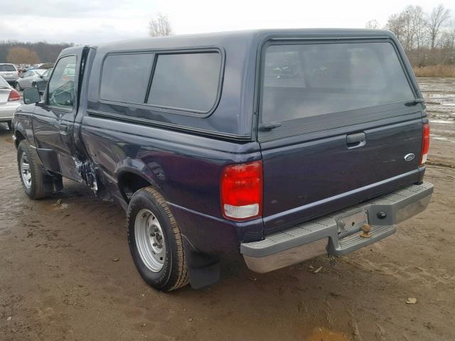 1FTYR10C2YTA89458 - 2000 FORD RANGER BLUE photo 3