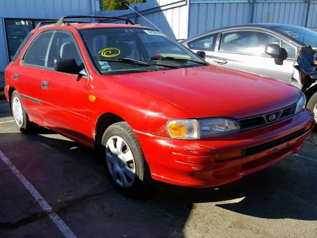 JF1GF4351TG813148 - 1996 SUBARU IMPREZA L RED photo 1