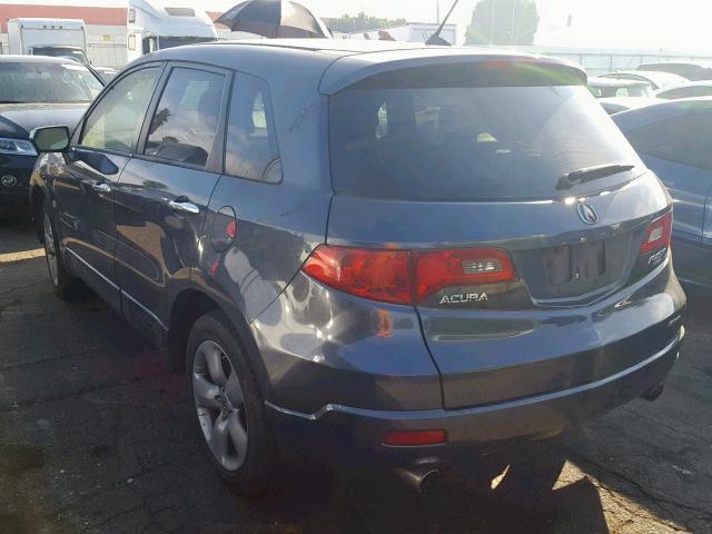 5J8TB18247A007106 - 2007 ACURA RDX BLACK photo 3