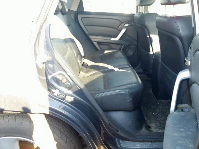 5J8TB18247A007106 - 2007 ACURA RDX BLACK photo 6