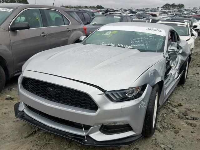 1FA6P8AM3H5351513 - 2017 FORD MUSTANG SILVER photo 2
