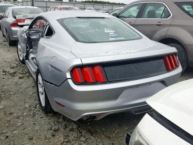 1FA6P8AM3H5351513 - 2017 FORD MUSTANG SILVER photo 3