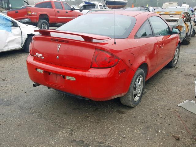 1G2AL15F577278820 - 2007 PONTIAC G5 RED photo 4