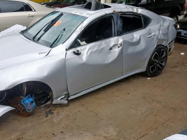 JTHBK262072027834 - 2007 LEXUS IS 250 GRAY photo 9