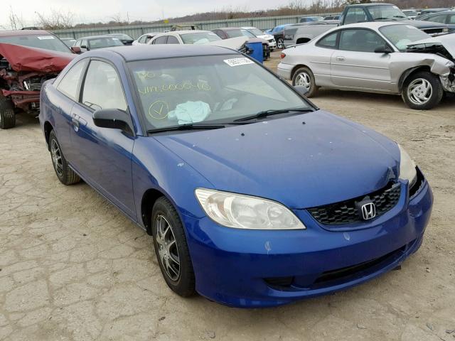 1HGEM22165L000040 - 2005 HONDA CIVIC DX V BLUE photo 1