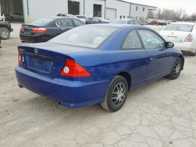 1HGEM22165L000040 - 2005 HONDA CIVIC DX V BLUE photo 4