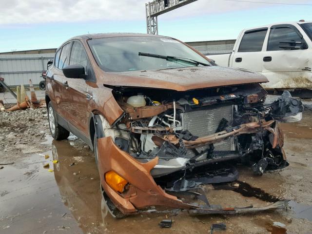 1FMCU0F74HUA12089 - 2017 FORD ESCAPE S ORANGE photo 1