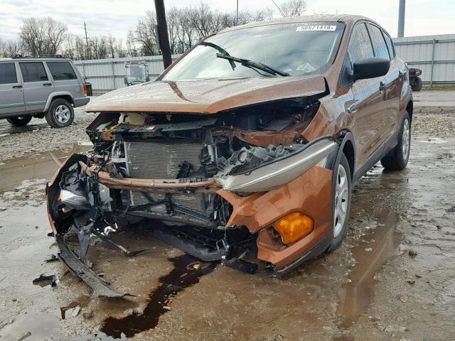 1FMCU0F74HUA12089 - 2017 FORD ESCAPE S ORANGE photo 2