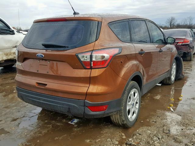 1FMCU0F74HUA12089 - 2017 FORD ESCAPE S ORANGE photo 4