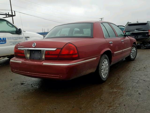 2MEFM74W13X674748 - 2003 MERCURY GRAND MARQ BURGUNDY photo 4