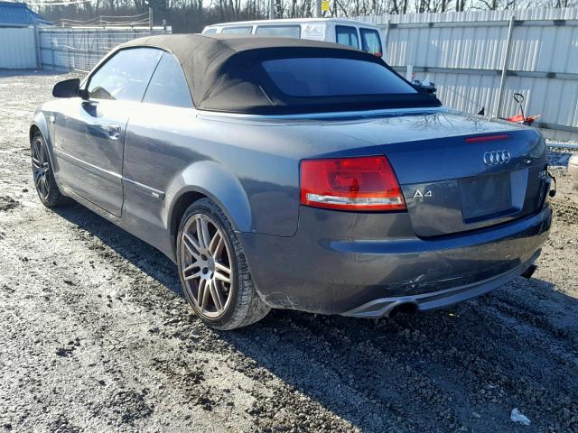 WAUDF48H19K010357 - 2009 AUDI A4 2.0T CA GRAY photo 3