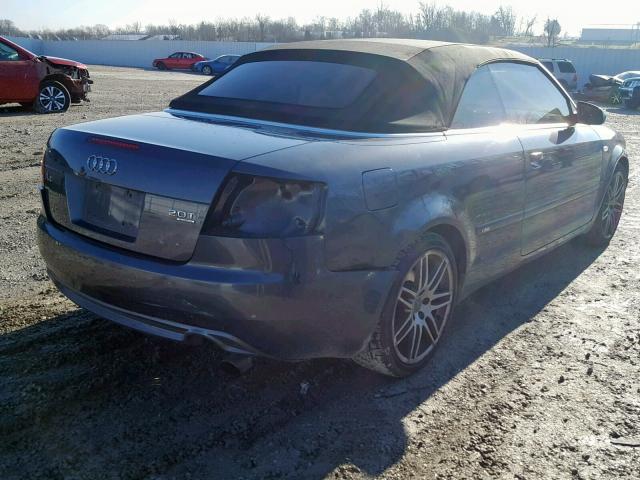 WAUDF48H19K010357 - 2009 AUDI A4 2.0T CA GRAY photo 4